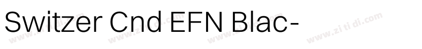 Switzer Cnd EFN Blac字体转换